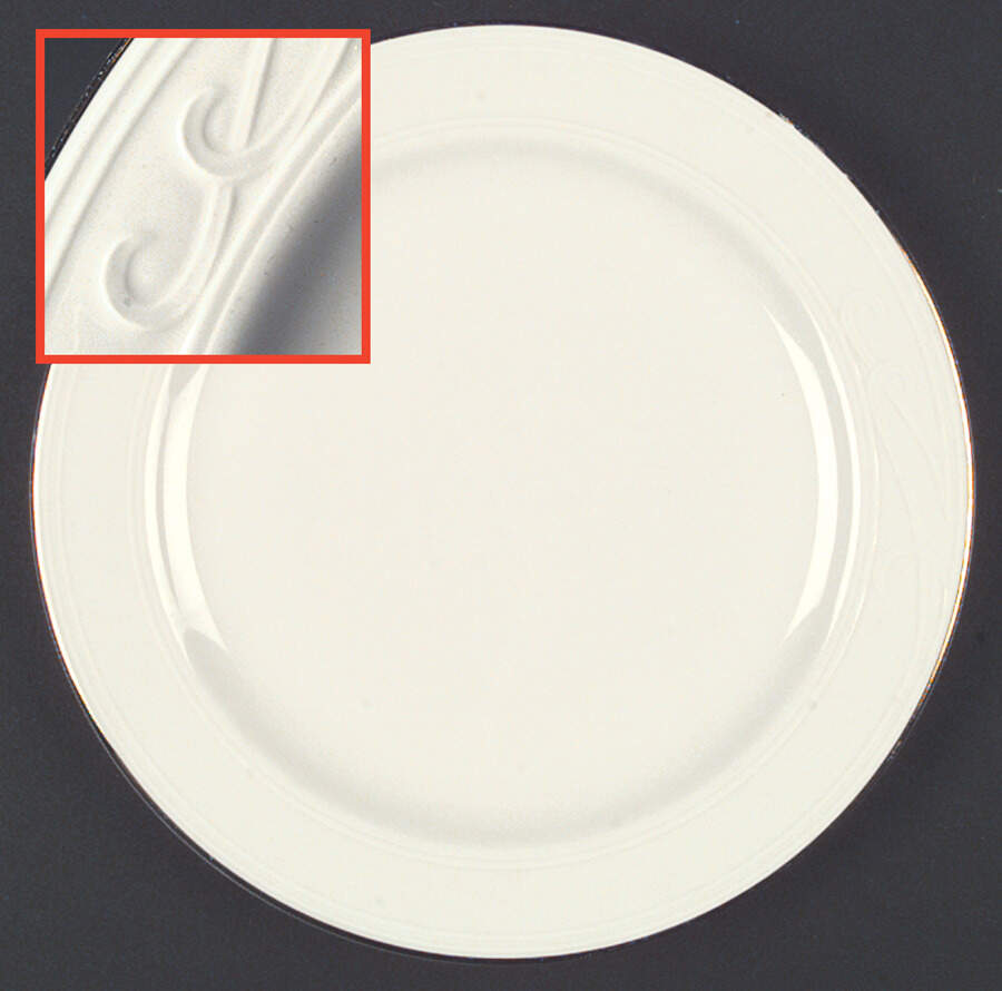 Lyrica (Platinum Trim) Dinner Plate by Homer Laughlin -1