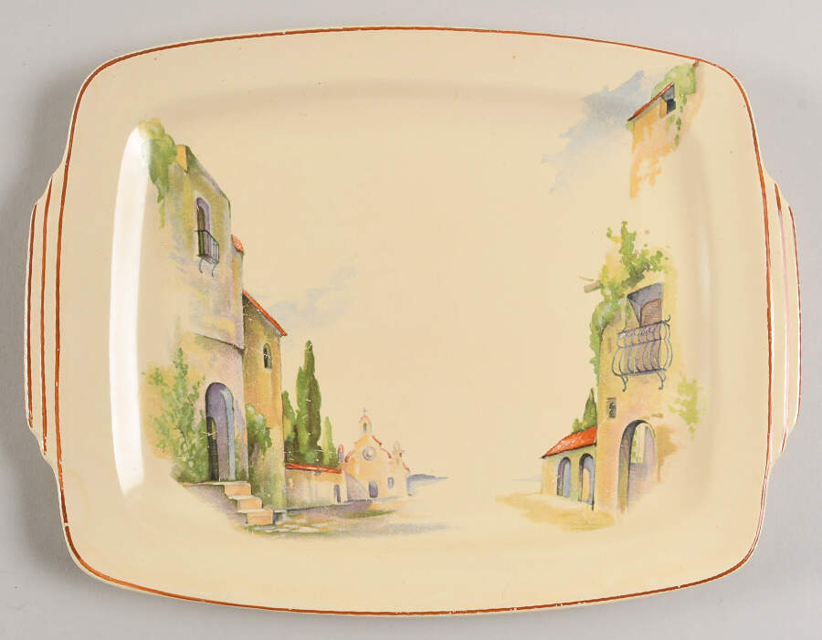 J213 11" Oval Serving Platter by Homer Laughlin -1