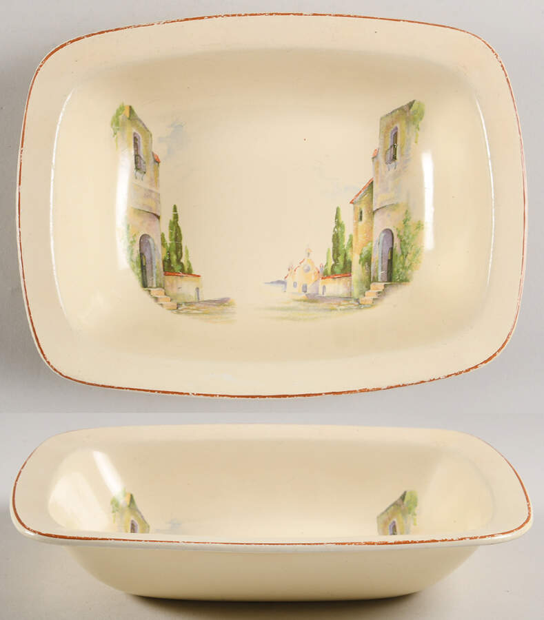 J213 9" Oval Vegetable Bowl by Homer Laughlin -1