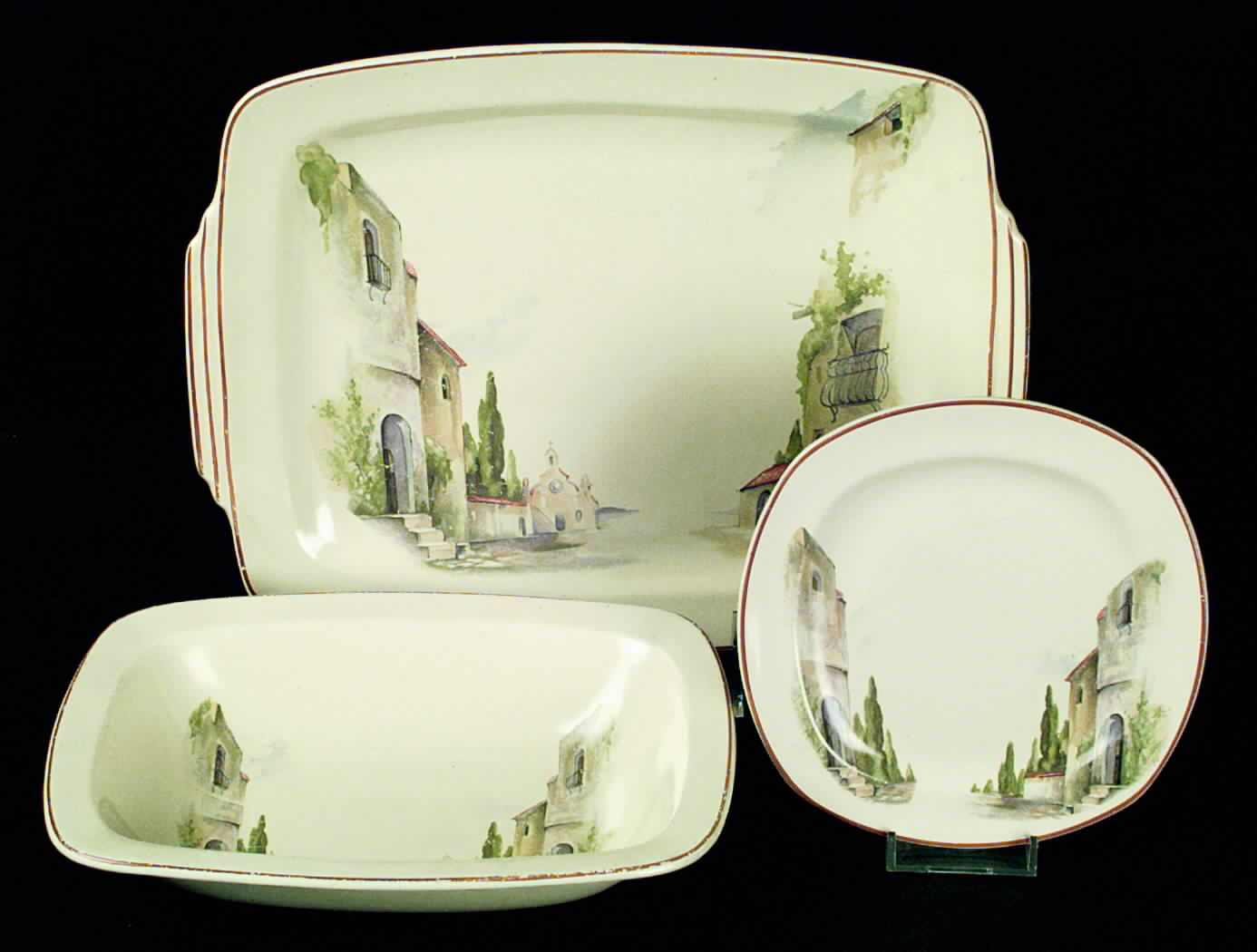 J213 13" Oval Serving Platter by Homer Laughlin -1