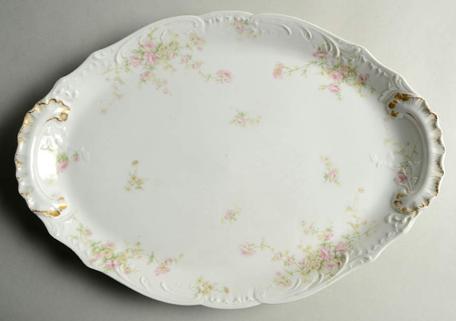 Schleiger 840f 18" Oval Serving Platter by Haviland-1
