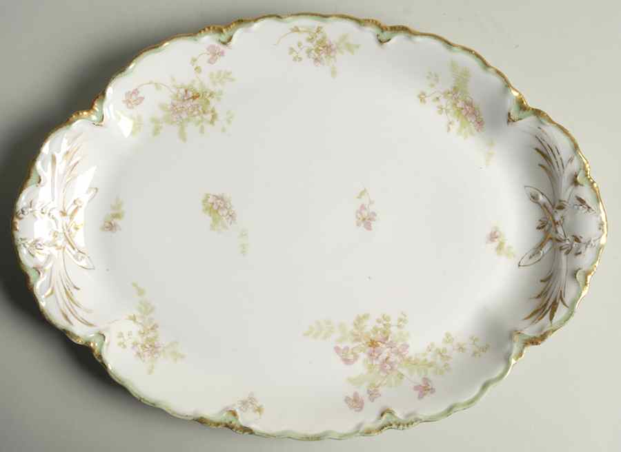 Schleiger 52I 13" Oval Serving Platter by Haviland-1
