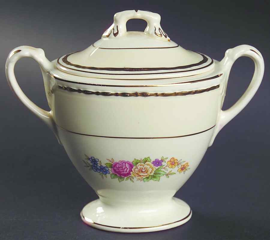 HLC742 Sugar Bowl & Lid by Homer Laughlin -1