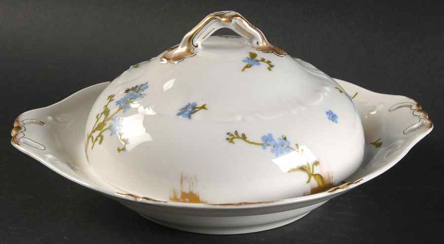 H2832 Round Covered Butter with Strainer by Haviland-1