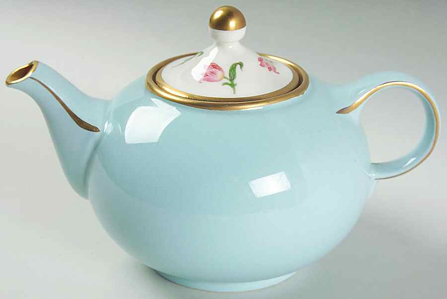 Blue Belle No 1 Tea Set (Smooth) Morning Teapot & Lid by Hall-1