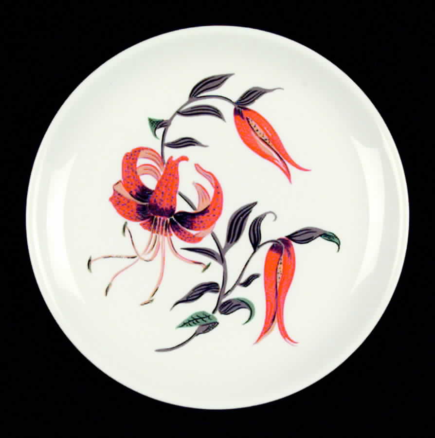 Tiger Lily Salad Plate by Harmony House China-1