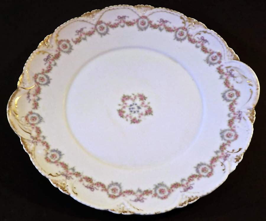 Schleiger 330-2 Handled Cake Plate by Haviland-1