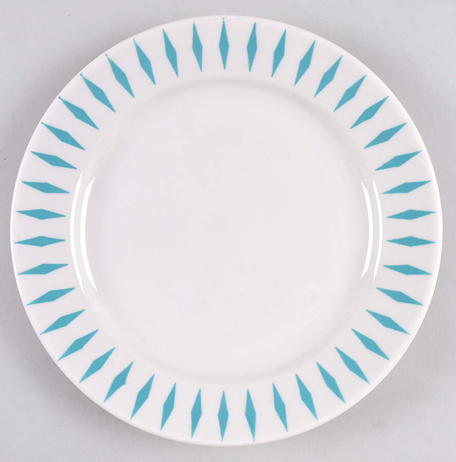 Festival Turquoise Dinner Plate by Homer Laughlin -1