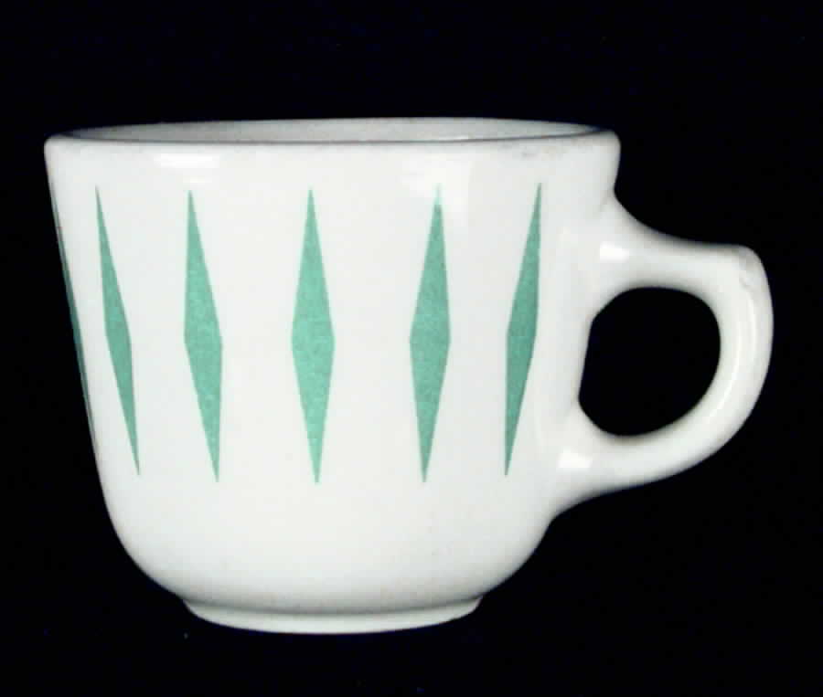Festival Turquoise Flat Cup by Homer Laughlin -1