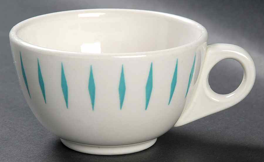 Festival Turquoise Flat Cup by Homer Laughlin -1