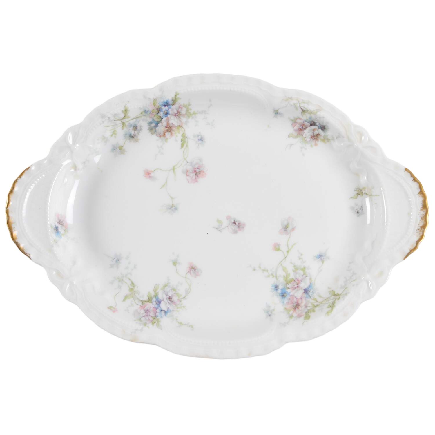 Schleiger 156c 12" Oval Serving Platter by Haviland-1