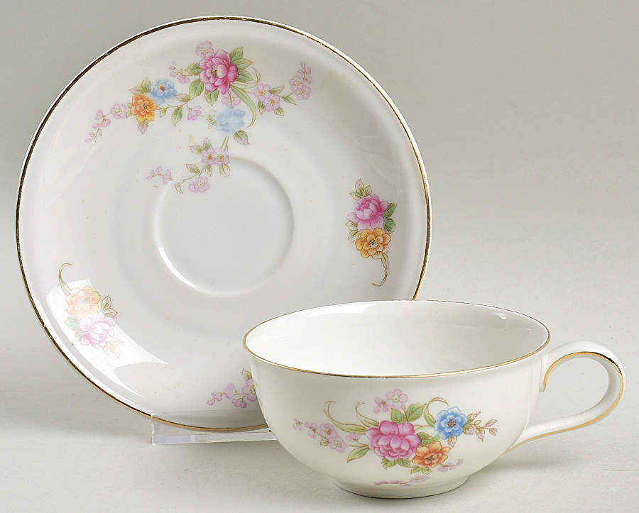 7587 Flat Cup & Saucer Set by Hutschenreuther-1