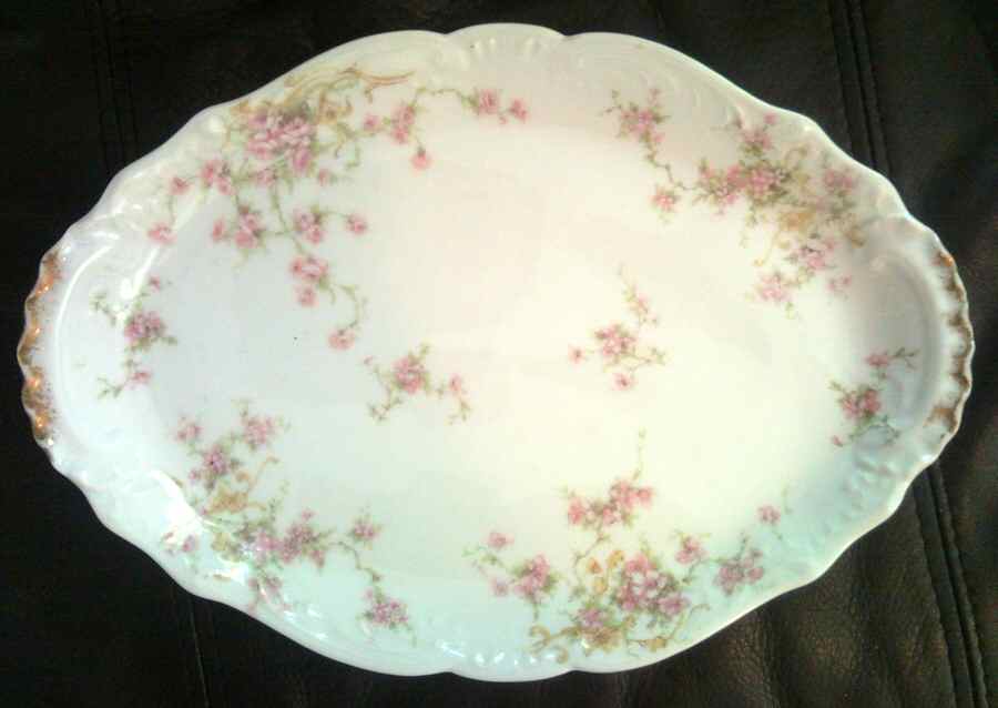 Schleiger 155c 14" Oval Serving Platter by Haviland-1