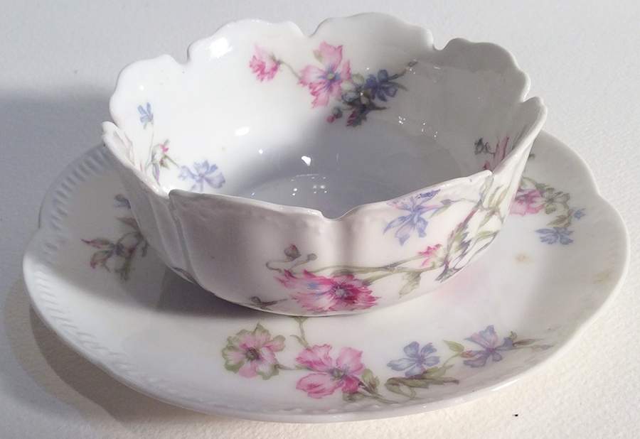 Schleiger 224b Ramekin & Saucer Set by Haviland-1