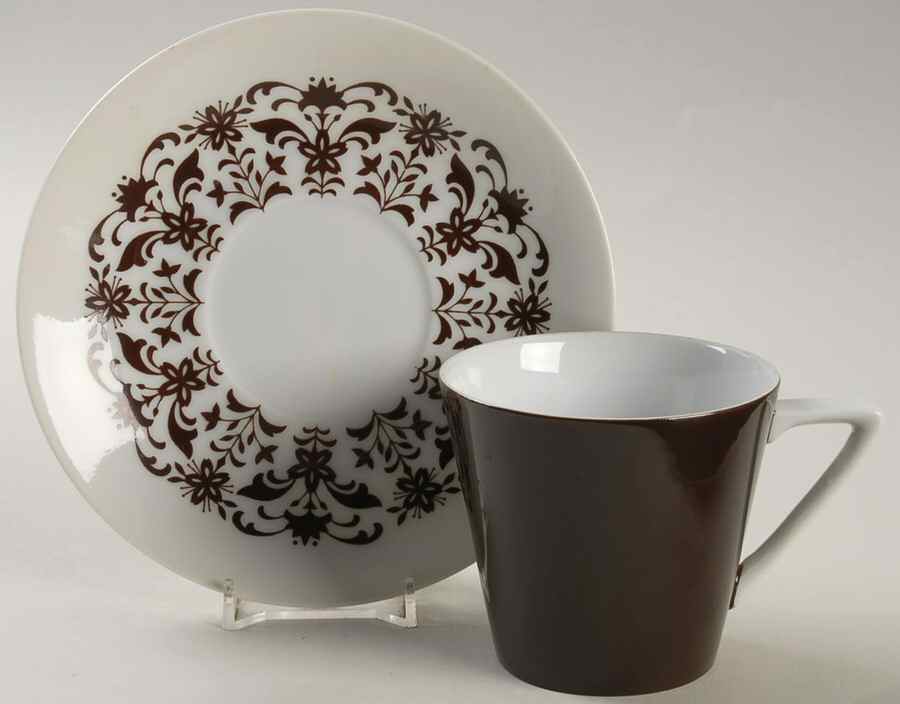 Castile Flat Cup & Saucer Set by Harmony House China-1