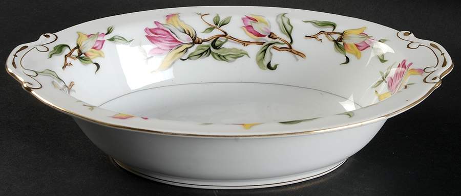 Dogwood 10" Oval Vegetable Bowl by Hira China-1
