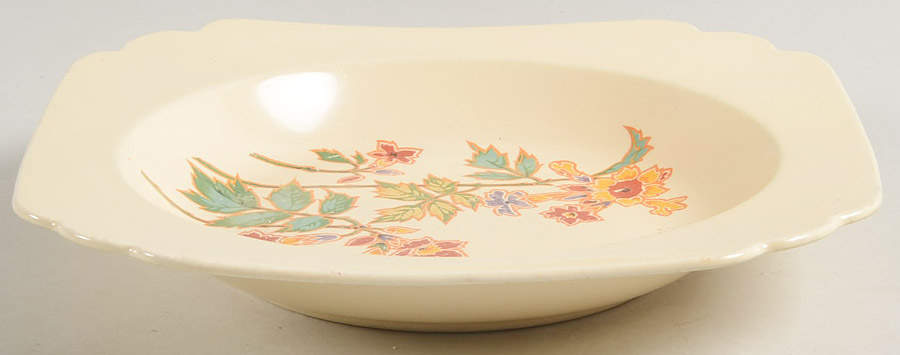 Columbine Rim Soup Bowl by Homer Laughlin -1