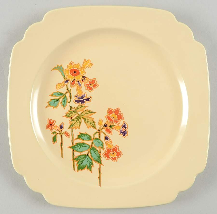 Columbine Luncheon Plate by Homer Laughlin -1
