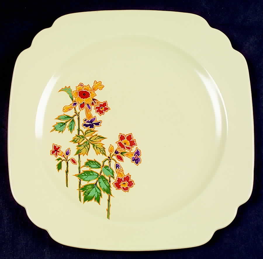 Columbine Dinner Plate by Homer Laughlin -1