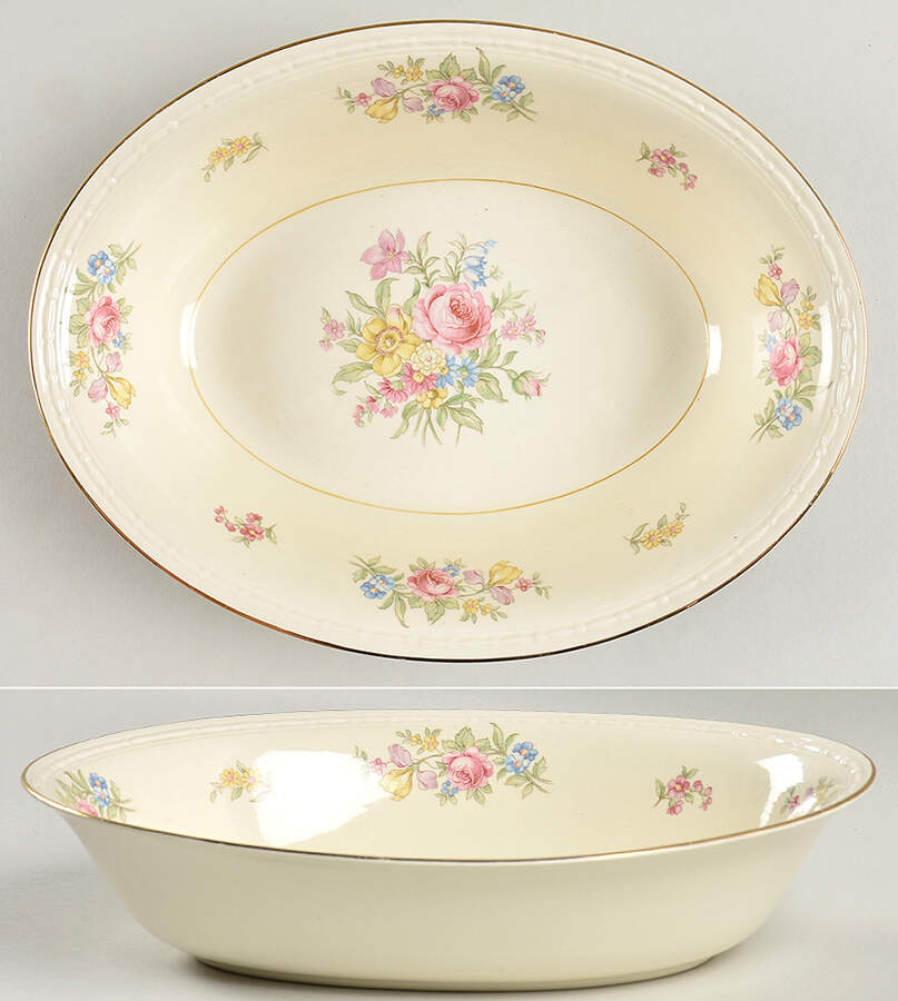 G3453 9" Oval Vegetable Bowl by Homer Laughlin -1