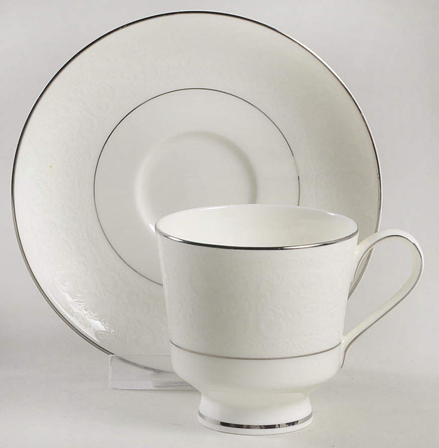 Chantilly Footed Demitasse Cup & Saucer Set by Hallmark-1