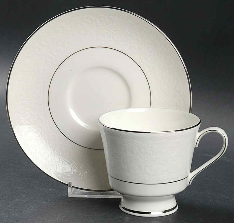 Chantilly Footed Cup & Saucer Set by Hallmark-1