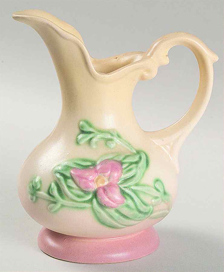 Wild Flower Yellow Rose 5" Ewer by Hull-1