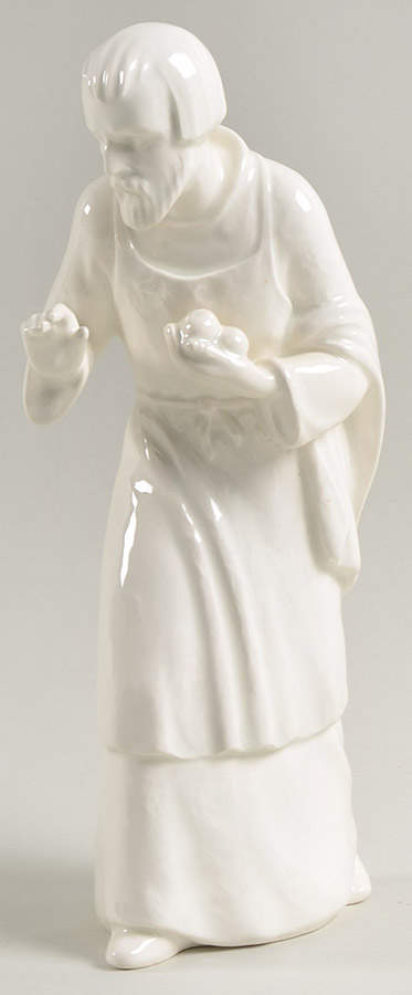 Nativity All White Figures Tm2-Joseph - Boxed by M.I. Hummel-1