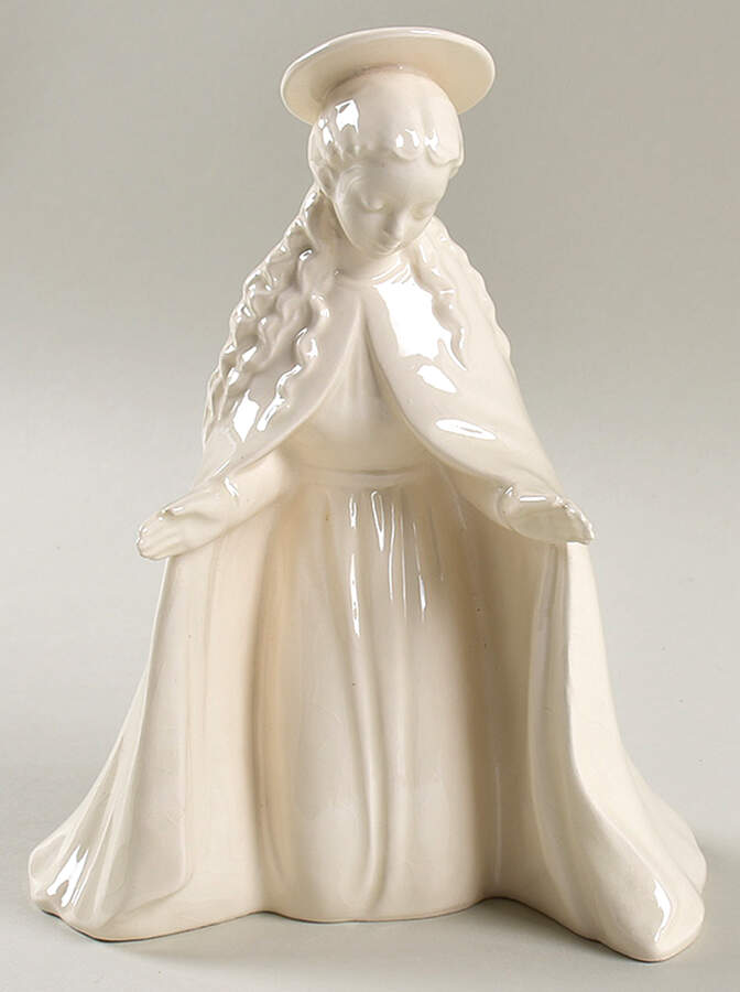 Nativity All White Figures Tm4-Mary - Boxed by M.I. Hummel-1