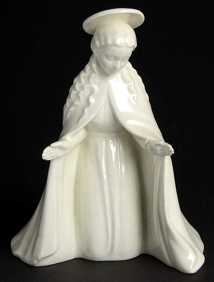 Nativity All White Figures Tm3-Mary - Boxed by M.I. Hummel-1