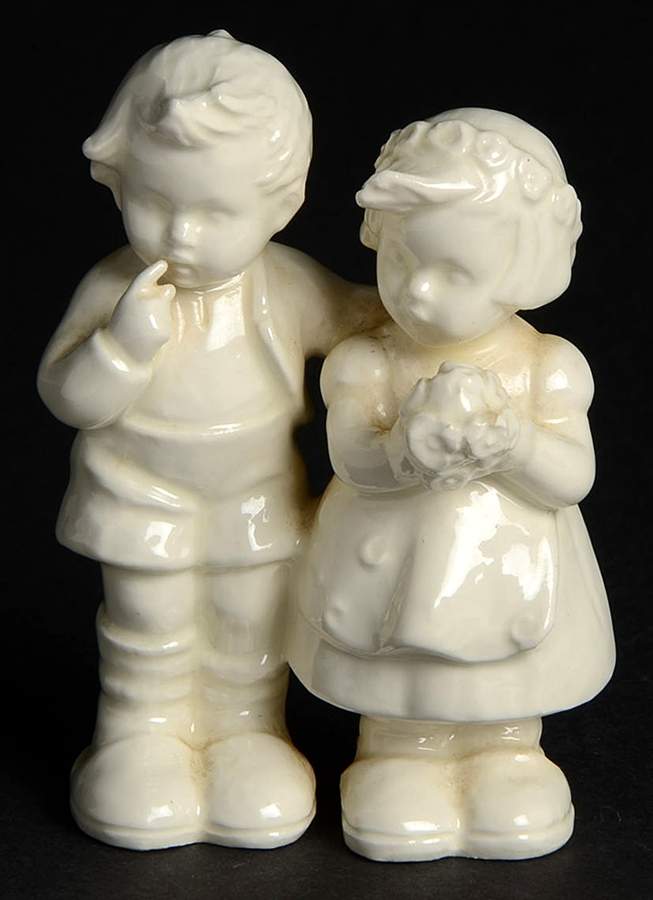 Nativity All White Figures Tm3-We Congratulate - Boxed by M.I. Hummel-1