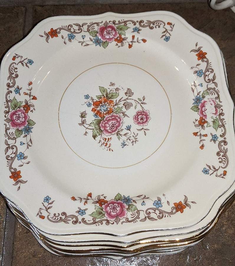 N1807 Square Salad Plate by Homer Laughlin -1