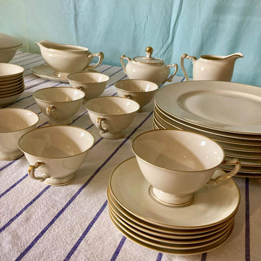6257 Footed Cup & Saucer Set by Heinrich - H&C-1