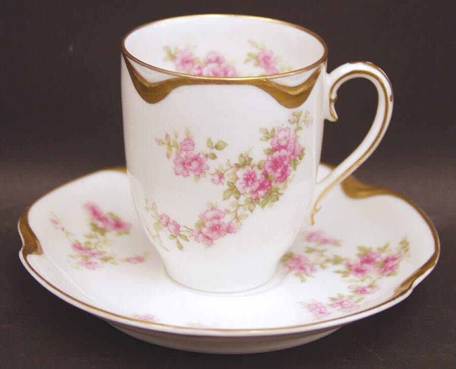 Schleiger 67J Chocolate Cup & Saucer Set by Haviland-1