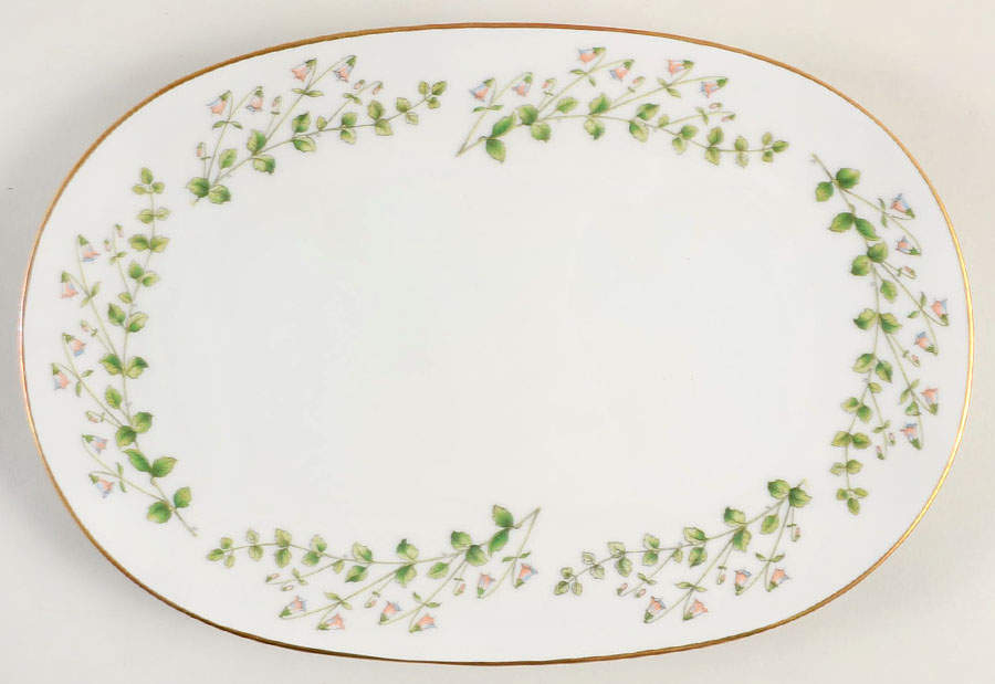 Linnaea Borealis (Smooth) 11" Oval Serving Platter by Hackefors-1