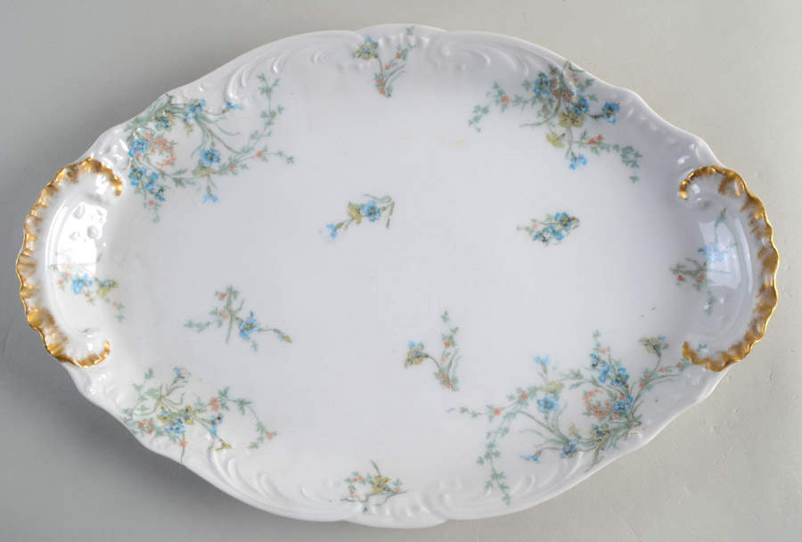 Schleiger 1018b 14" Oval Serving Platter by Haviland-1