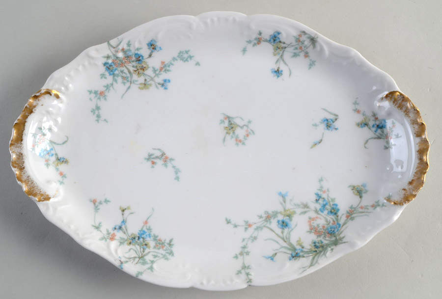 Schleiger 1018b 11" Oval Serving Platter by Haviland-1