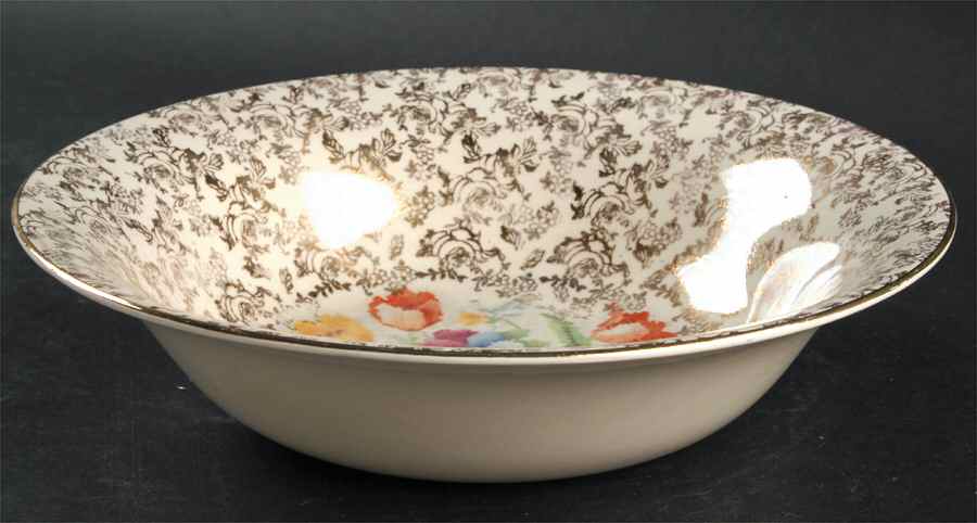 Old English Sampler 9" Round Vegetable Bowl by Hollinshead & Kirkham-1