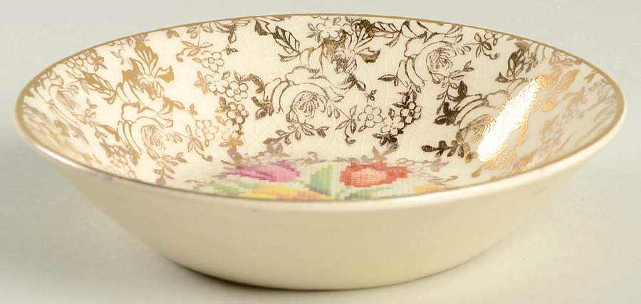 Old English Sampler Fruit/Dessert (Sauce) Bowl by Hollinshead & Kirkham-1