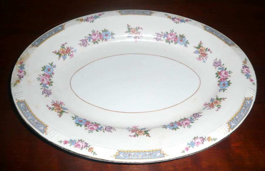 HCZ23 14" Oval Serving Platter by Haas-Czjzek Coronado-1