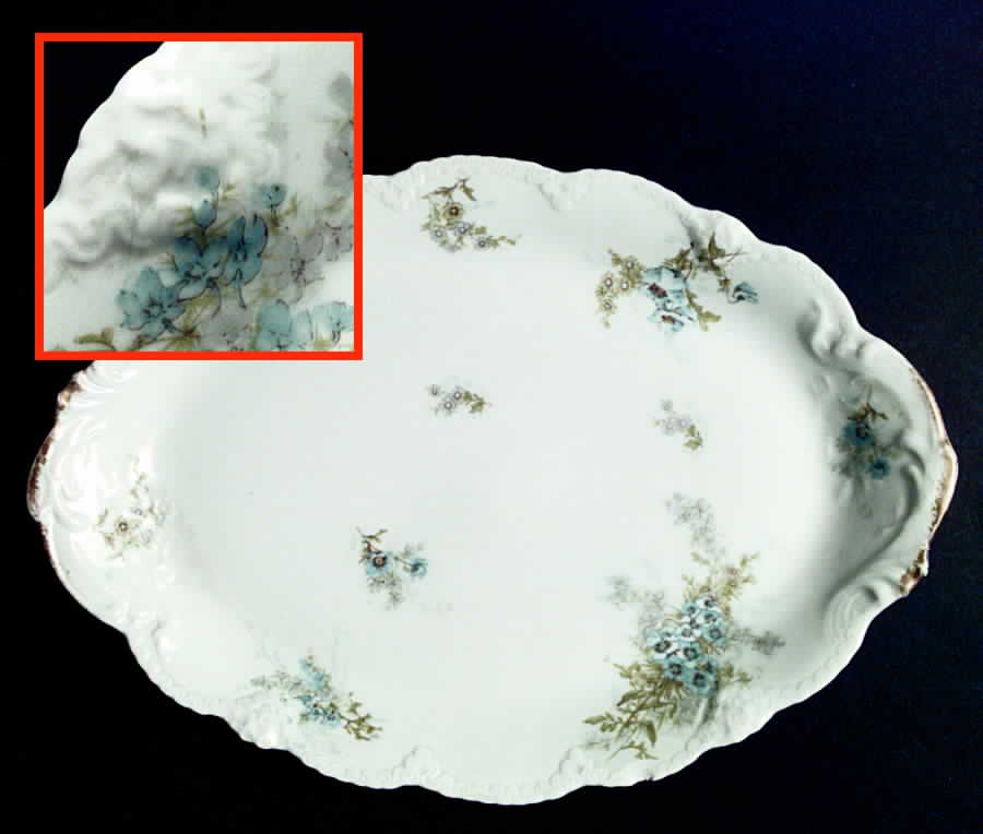 H637 12" Oval Serving Platter by Haviland-1