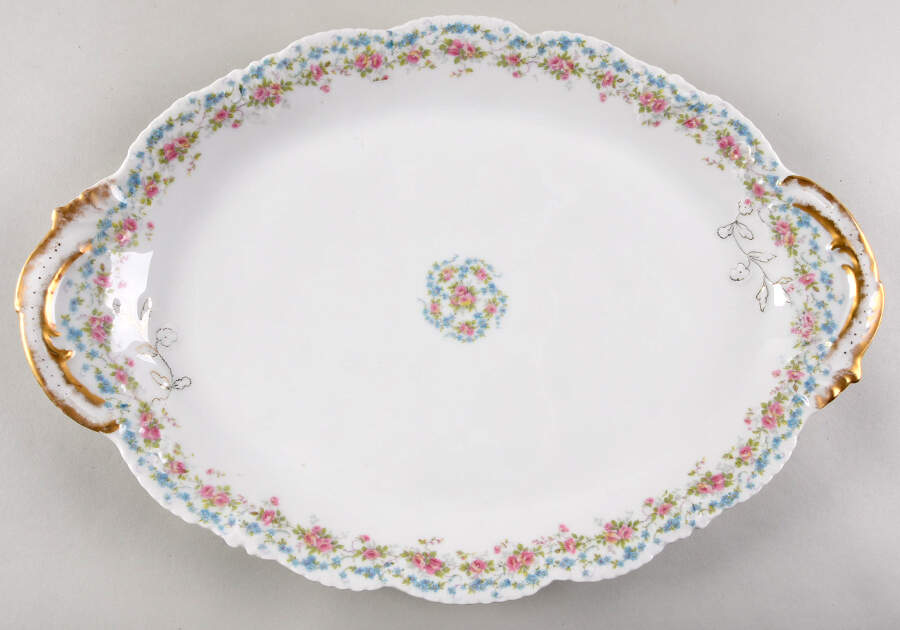 Schleiger 1047 16" Oval Serving Platter by Haviland-1