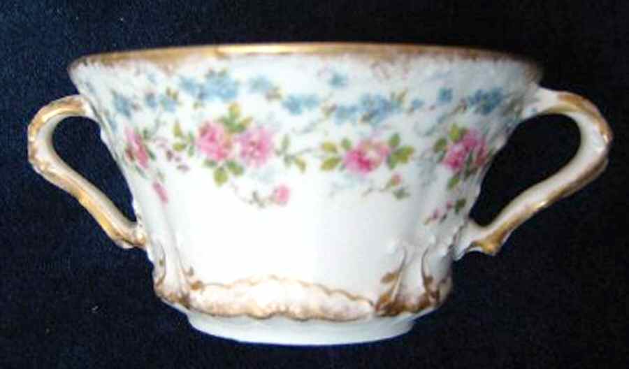 Schleiger 1047 Flat Bouillon Cup & Saucer by Haviland-1