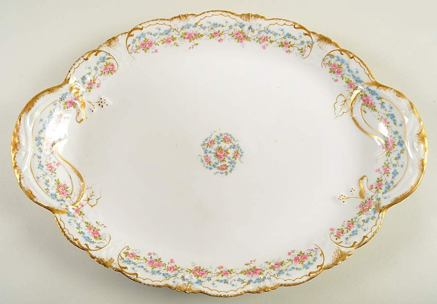 Schleiger 1047 16" Oval Serving Platter by Haviland-1