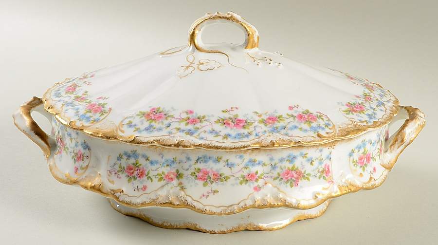 Schleiger 1047 Oval Covered Vegetable by Haviland-1