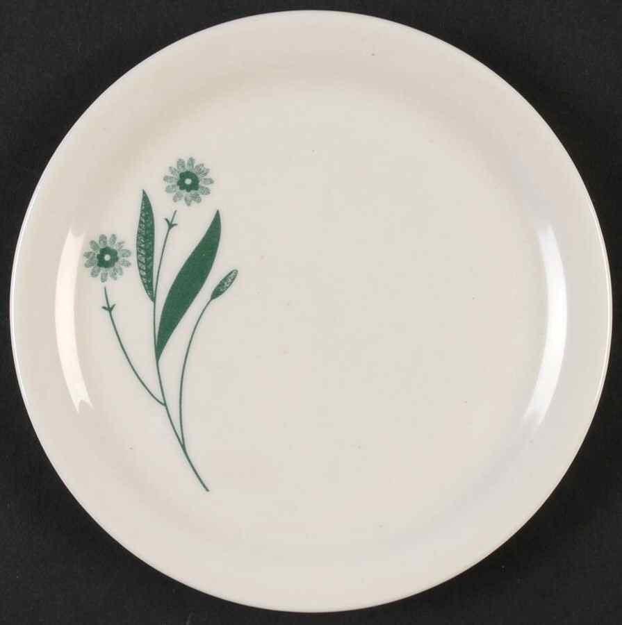 Green Field Bread & Butter Plate by Homer Laughlin -1