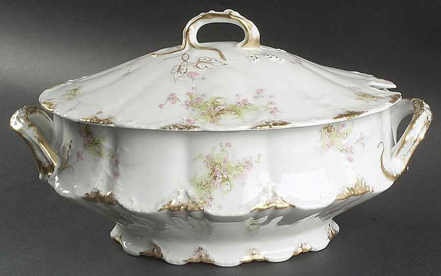 Schleiger 836d Tureen &  Lid by Haviland-1