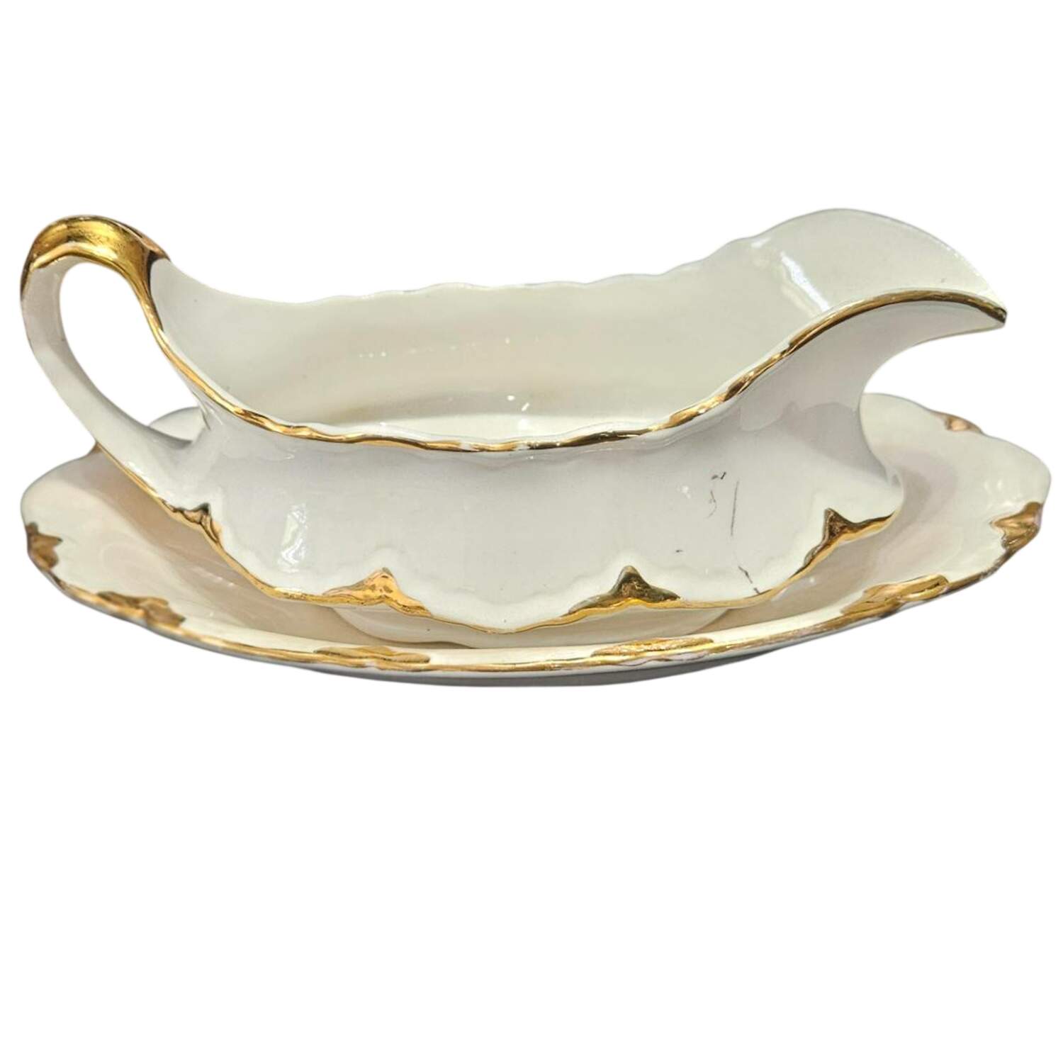 R4906 Gravy Boat & Underplate/Relish by Homer Laughlin -1