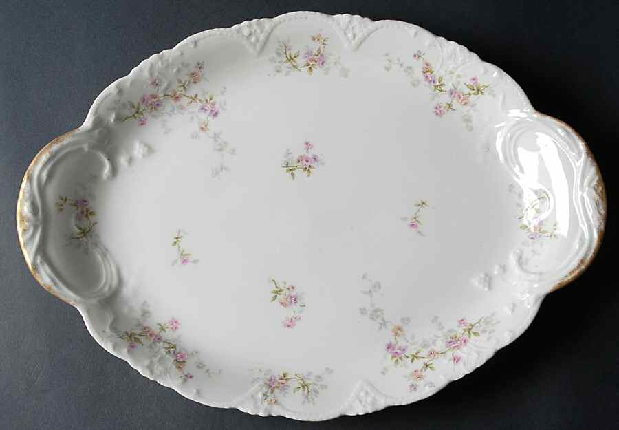 Schleiger 339J 16" Oval Serving Platter by Haviland-1