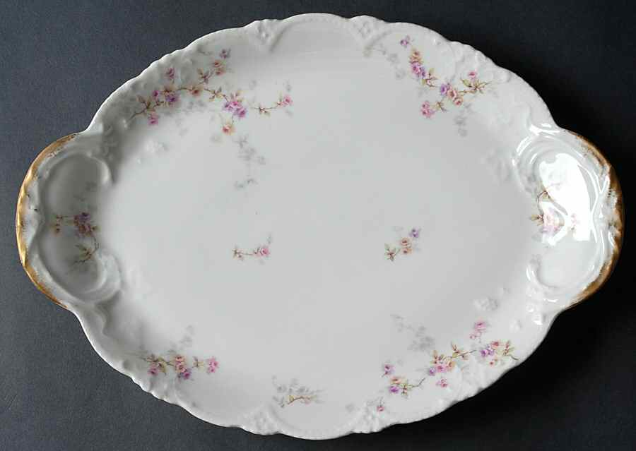 Schleiger 339J 14" Oval Serving Platter by Haviland-1